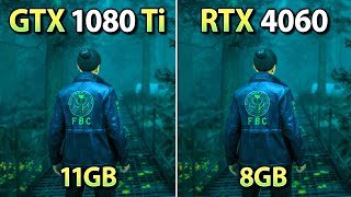 GTX 1080 Ti vs RTX 4060  Test in 9 Games  FSR 31 amp DLSS 3 Frame Generation [upl. by Jonell]