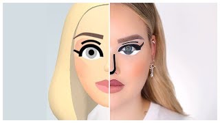 I TRANSFORMED INTO A WII CHARACTER  NikkieTutorials [upl. by Ientirb]