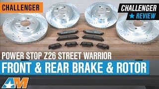 20092019 Challenger RT SE amp SXT Power Stop Z26 Street Warrior Front amp Rear Brake amp Rotor Review [upl. by Coryden]