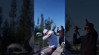 Flying Fish to The Face funnyvideo fishing viralvideo subscribe fallow bloopers like [upl. by Tyrrell]