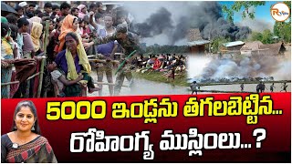 5000 ఇండ్లను తగలబెట్టినరోహింగ్య ముస్లింలు  5000 houses were burnt by Rohingya Muslims RVoice [upl. by Aip570]