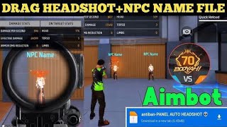 Updated Auto Headshot Npc Name Location Data file Hack Free Fire Hack Headshot Data file hack [upl. by Atimed857]