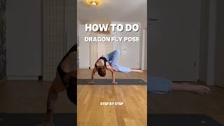 Insane arm balance tutorial 🤯🔥  dragon fly pose  yoga tutorial armbalance [upl. by Petrie]