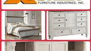 Ashley Furniture Millennium Havalance King Poster Bedroom Set ashleyfurniture furniture ashley [upl. by Adnamor]