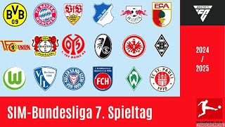 7 Spieltag SIMBundesliga  EA FC 25 Simulation [upl. by Ifill132]