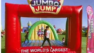 JUMBO JUMP THE WORLD LARGEST JUMP CASTLE 2024 [upl. by Htiekram]