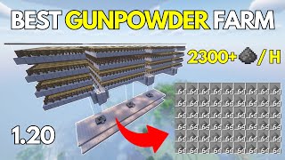 BEST GUNPOWDER FARM for Minecraft Bedrock 120 [upl. by Anirual117]