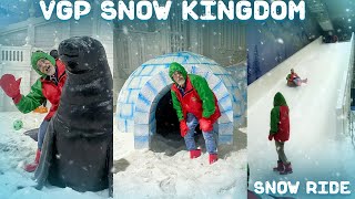 8 Degree🥶SNOW at VGP Snow Kingdom  Snow Rides amp Dance Party 🕺 [upl. by Enneirdna]