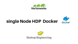 Single Node HDP On Docker [upl. by Anilorac159]