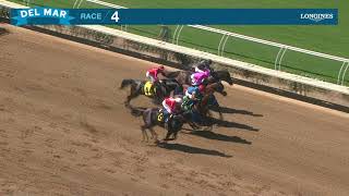 Parenting wins race 4 at Del Mar 72824 [upl. by Alodie]