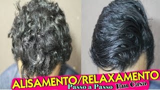 TESTEI ALISAMENTORELAXAMENTO CABELO MASCULINO AMEND GOLD BLACK RELAXAMENTO [upl. by Namharludba998]