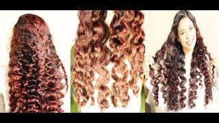 No heat Straw Curls 3rd Method Heatless Hollywood Waves Inspired to Soft Loose Waves [upl. by Ciredec]