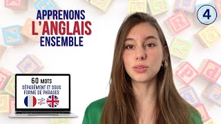 Apprendre langlais  Partie 4  60 des mots les plus courants séparément et sous forme de phrases [upl. by Miuqaoj364]