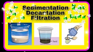 Sedimentation Decantation and Filtration funscience chemistry [upl. by Aihsenak420]