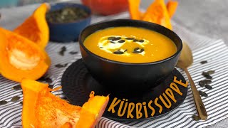 Cremige Kürbissuppe KALORIENARM und super lecker  Suppenrezepte gesund  Hokkaido Kürbis [upl. by Hirsh928]