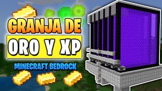 GRANJA DE ORO para Minecraft Bedrock 120 y 121 [upl. by Leirud]