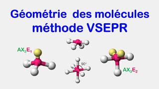 Géométrie des molécules  méthode VSEPR [upl. by Alyad]