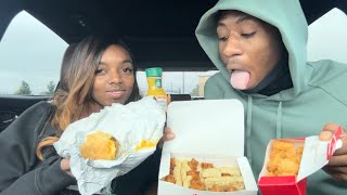 WE TRIED CHICKFILA BREAKFAST FOR THE FIRST TIME [upl. by Grimbal]