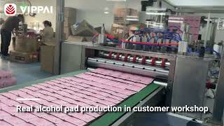 VIPPAI Real shot alcohol pad production in customer workshop [upl. by Schulze190]