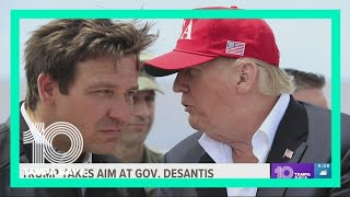 Former Pres Trump takes aim at Florida Gov DeSantis [upl. by Jase]