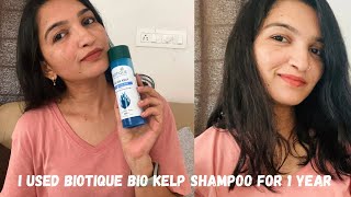 My Experience with Biotique Ocean Bio Kelp Shampoo Honest Review after Using it for 1 Year [upl. by Intruok374]