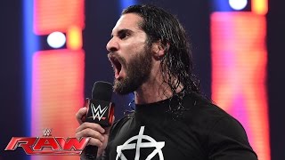 Seth Rollins asks the tough questions to quotRoman Reignsquot Raw July 11 2016 [upl. by Itnahsa]