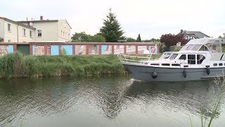 AltstadtSehenswürdigkeiten Parchims vom Wasser aus zu sehen [upl. by Barra]