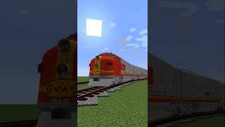 Minecraft IR F3AB Santa Fe train passing  Streamliners  Teaser  minecraft immersiverailroading [upl. by Cotsen]