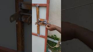 Gate lock installation 👍 shortsfeed construction installation [upl. by Yong]