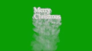 Merry christmas with snow smoke green screen [upl. by Alyakem]