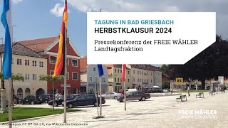 AbschlussPressekonferenz zur Herbstklausur 2024 in Bad Griesbach [upl. by Elsy661]