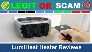 LumiHeat Heater Reviews  Nov 2024 Beware of Scam Watch Now [upl. by Ylerebmik]