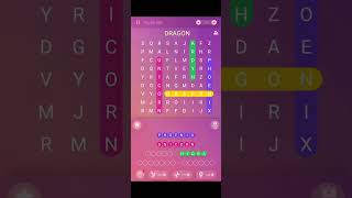 Word Search puzzle 298 Mythical Creatures puzzle wordpuzzle calming relaxing shorts wordsearch [upl. by Winthrop]