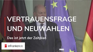 VERTRAUENSFRAGE NEUWAHLEN NEUE REGIERUNG Das ist jetzt der Zeitplan [upl. by Jacinthe674]