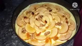 tarte aux pommes 🍎🍎كيكة بالتفاح لديدة واقتصادية [upl. by Herahab]