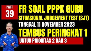 FR SOAL SITUATIONAL JUDGEMENT TEST GURU PPPK 2023 PART 39 [upl. by Grant70]