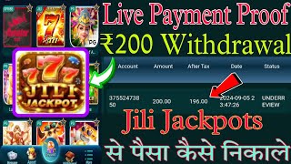 New 777 Jili Jackpot Slots Game Today App Jili Jackpots Real Or Fake Proof Today Live Withdrawal [upl. by Stewardson]