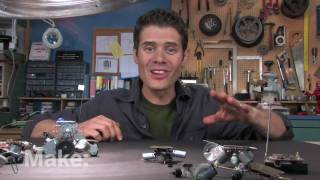 Maker Workshop  Miniature Robots on Make television [upl. by Laurice]