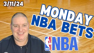 Monday 3 NBA Picks amp Free Betting Predictions  31124 l Picks amp Parlays [upl. by Tnarg]