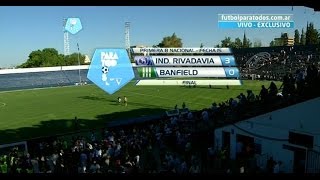 Fútbol en vivoIndependiente RM  Banfield Fecha 15 Torneo Primera B Nacional Fútbol Para Todos [upl. by Laefar]