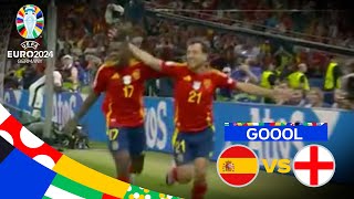 ¡GOL DE OYARZABAL QUE HUELE A TÍTULO  España 21 Inglaterra  UEFA EURO 2024  Final  TUDN [upl. by Aneeles442]