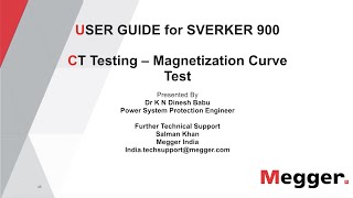 CT Testing  Magnetisation Curve Test SVERKER 900 [upl. by Vite272]