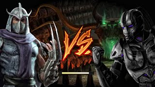 Mortal Kombat 9 Shredder VS Cyber Noob Saibot [upl. by Zeba]