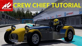 Assetto Corsa Crew Chief Tutorial And Walkthrough [upl. by Arraik]