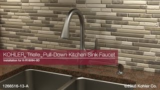 Installation  Trielle PullDown Kitchen Sink Faucet [upl. by Jaquenette701]