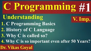 1 Introduction  History  Why C is called so with Notes  C Programming  C Language [upl. by Rehptsirhc]