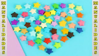 Como hacer estrellas de papel [upl. by Menell]