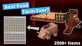 Best Food Farm in Minecraft  Hoglin Farm 118 [upl. by Analart]