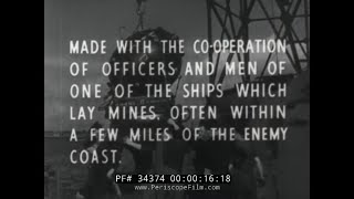 HM MINELAYER BRITISH WWII FILM ON MINE LAYING VESSEL 34374 [upl. by Imeka277]