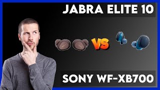 Jabra Elite 10 vs Sony WFXB700 Comparison [upl. by Aenotna]